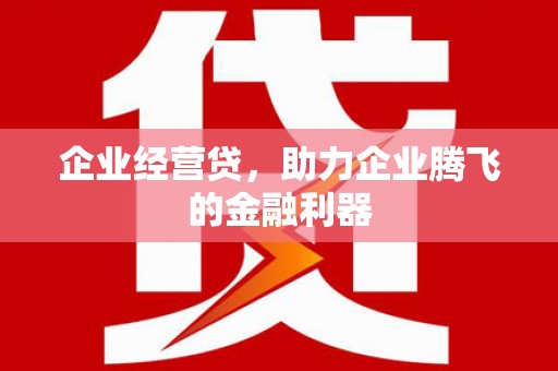 都兰企业经营贷，助力企业腾飞的金融利器